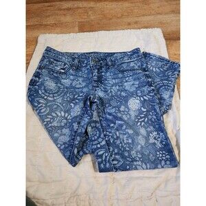 Merona Floral Jeans Women's Size 4 Fit 3 Low Rise
